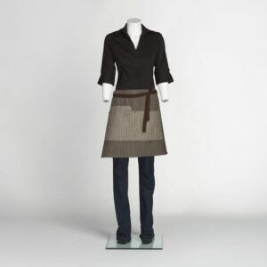Stacked 2-Patch Pocket- 18" 1/2 Bistro Denim Apron