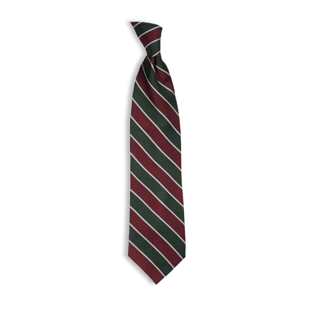 StipedSilkTie Hunter/Burgandy
