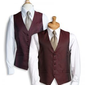 Cabernet Stripe Bistro Vest