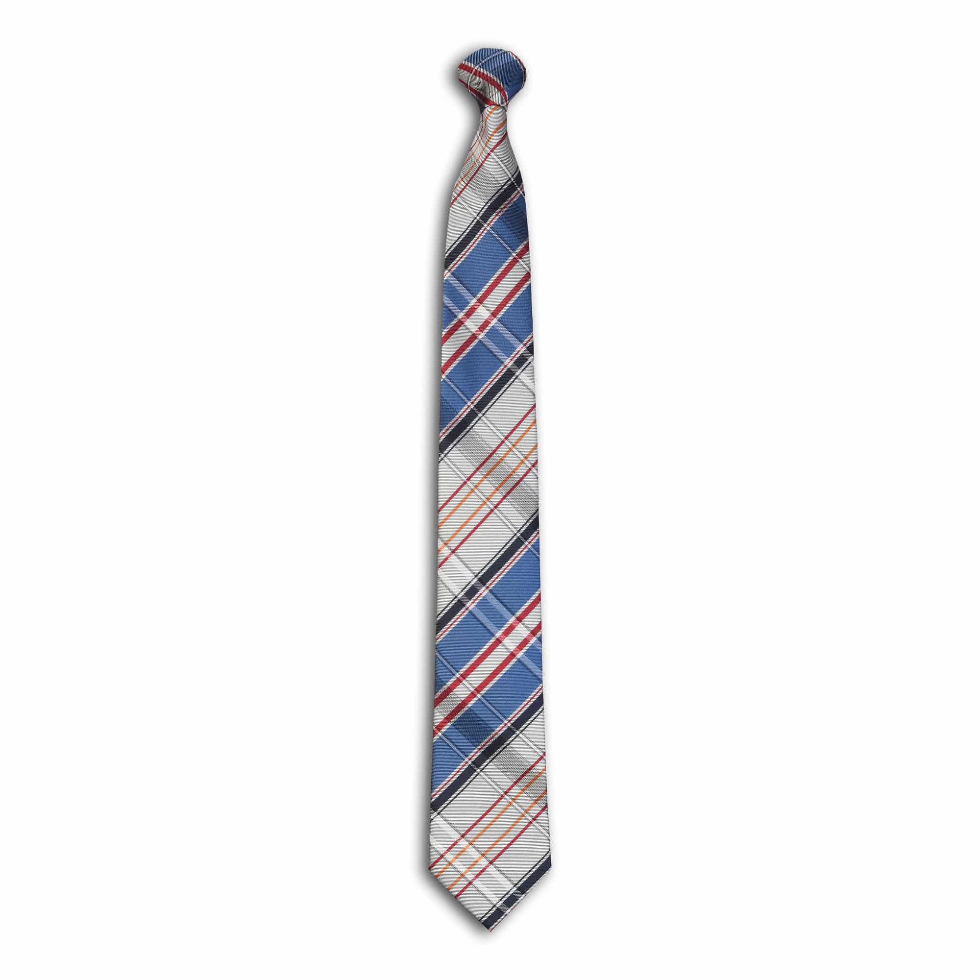 TartanPlaidTie FederalBlue/Silver