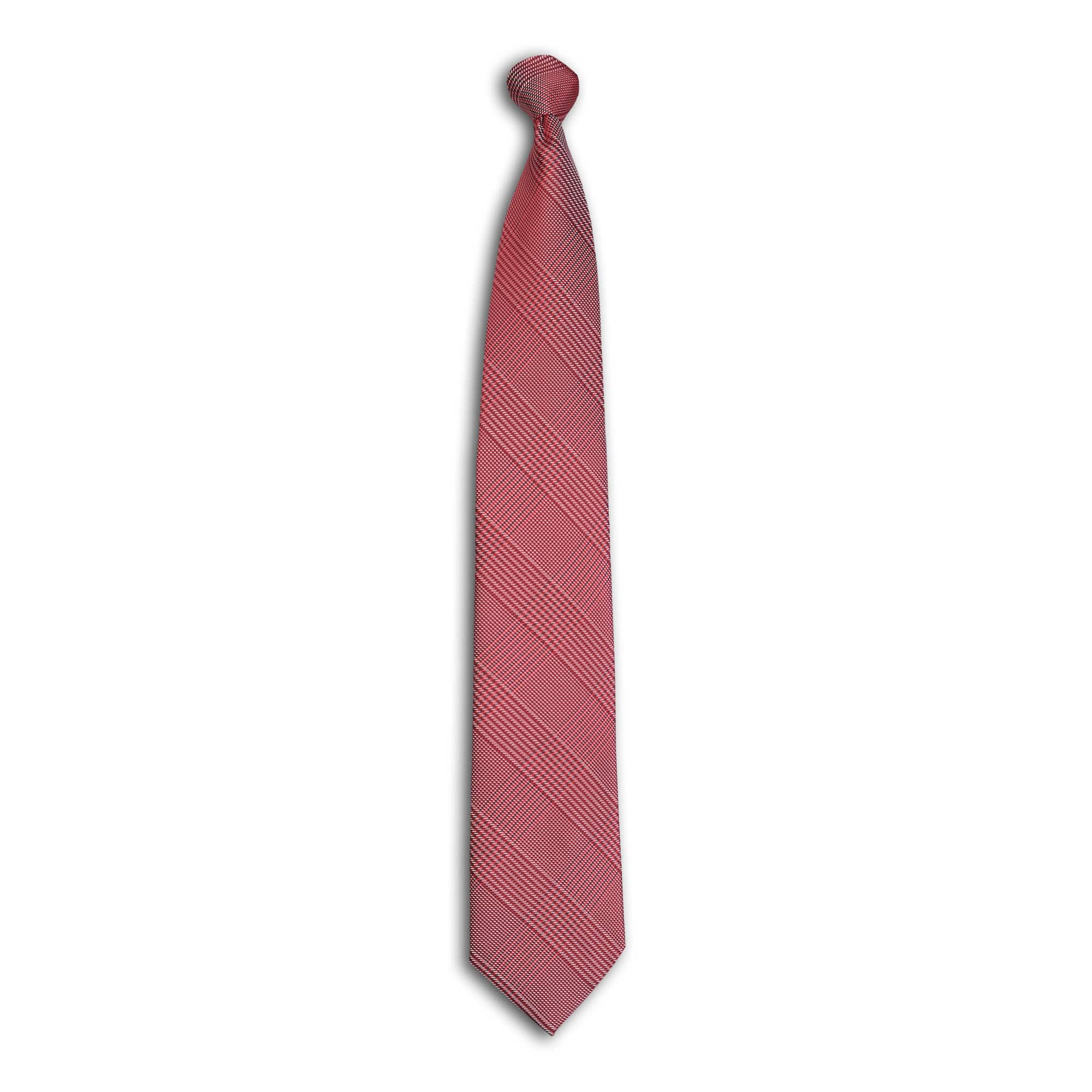 HoundstoothPlaidTie Cabernet