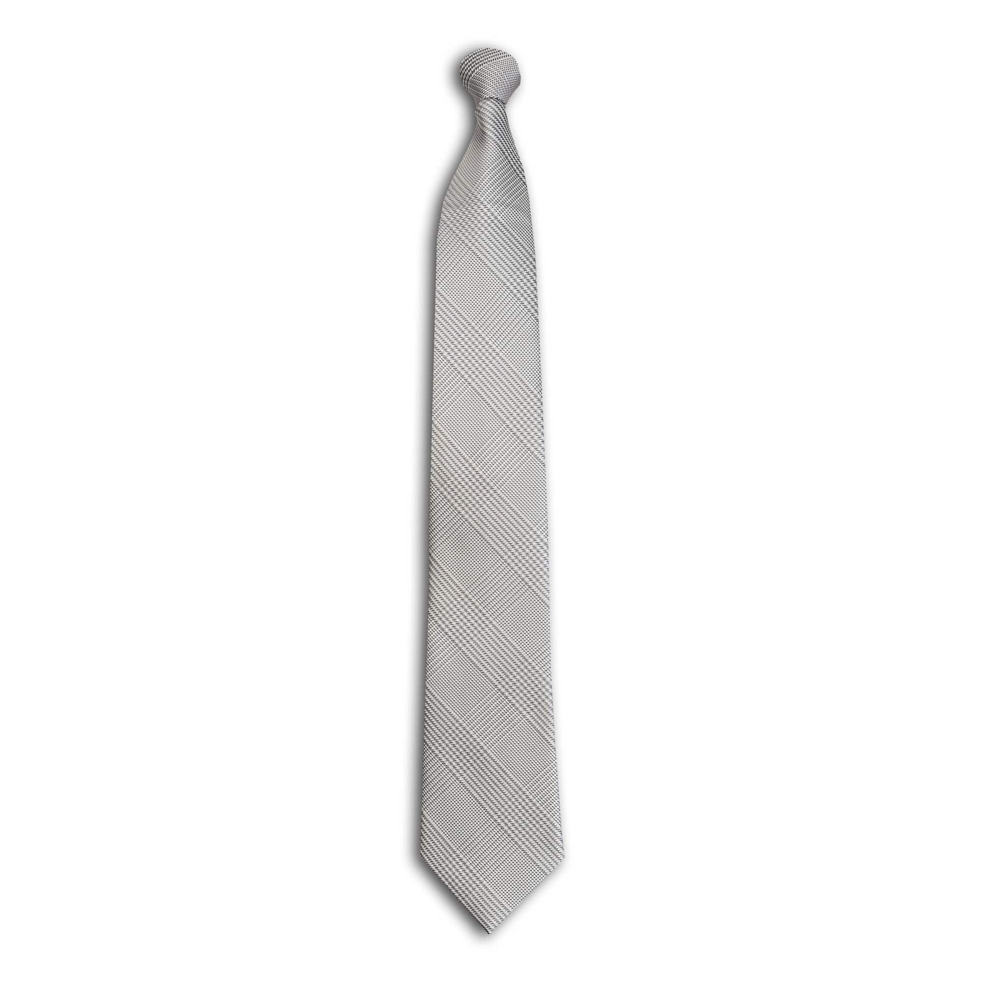 HoundstoothPlaidTie Charcoal