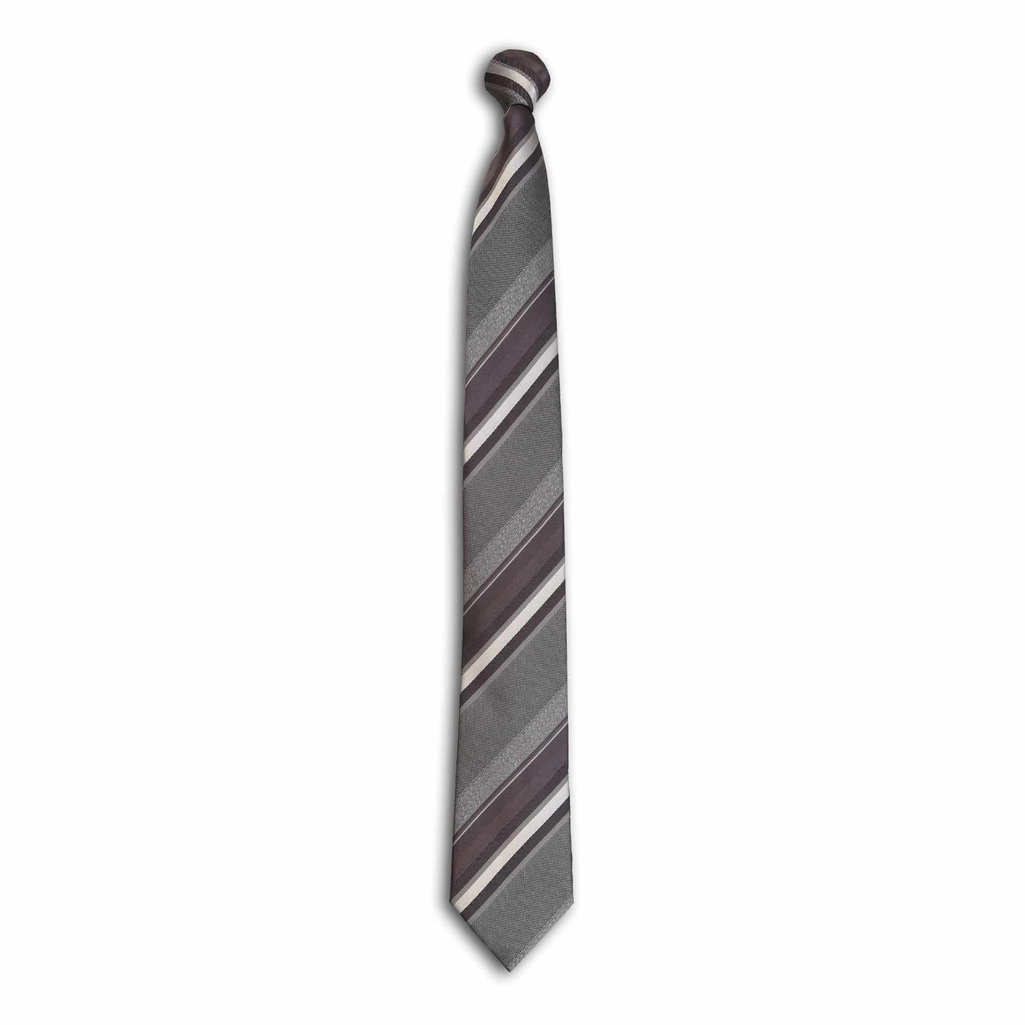 OmbreStripeTie Charcoal