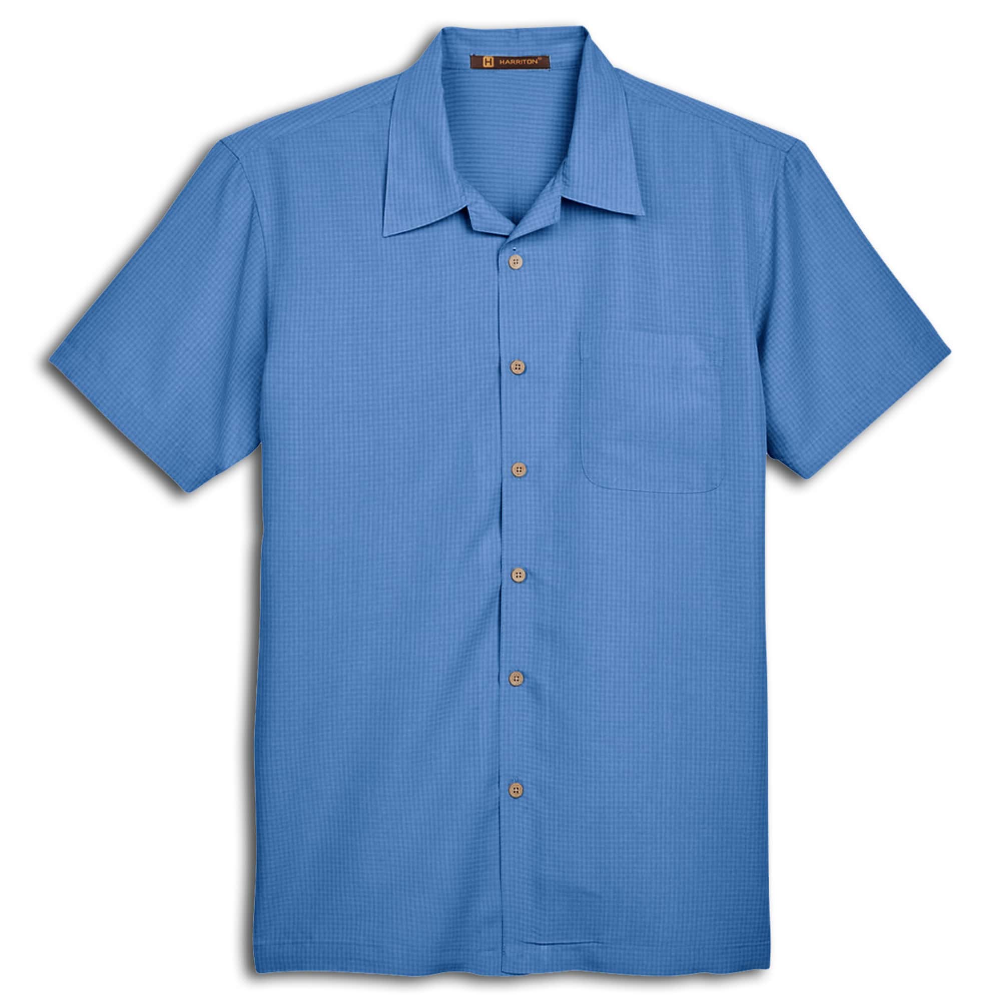 Harriton Barbados Textured Camp Shirt
