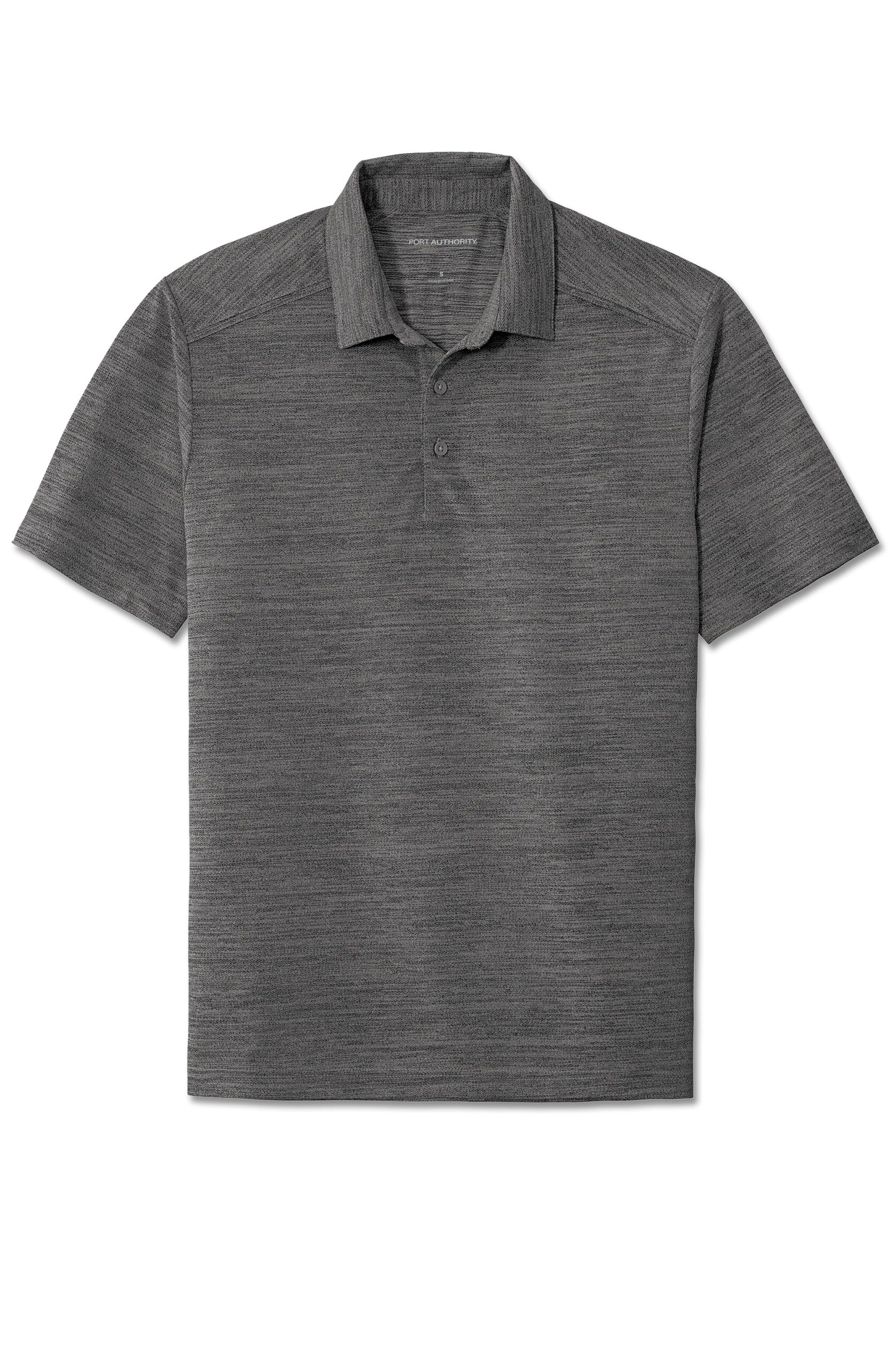 Stretch Heather Polo & Open Neck Top